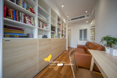 功能区木地板装修效果图简洁90平日式二居书房装修装饰