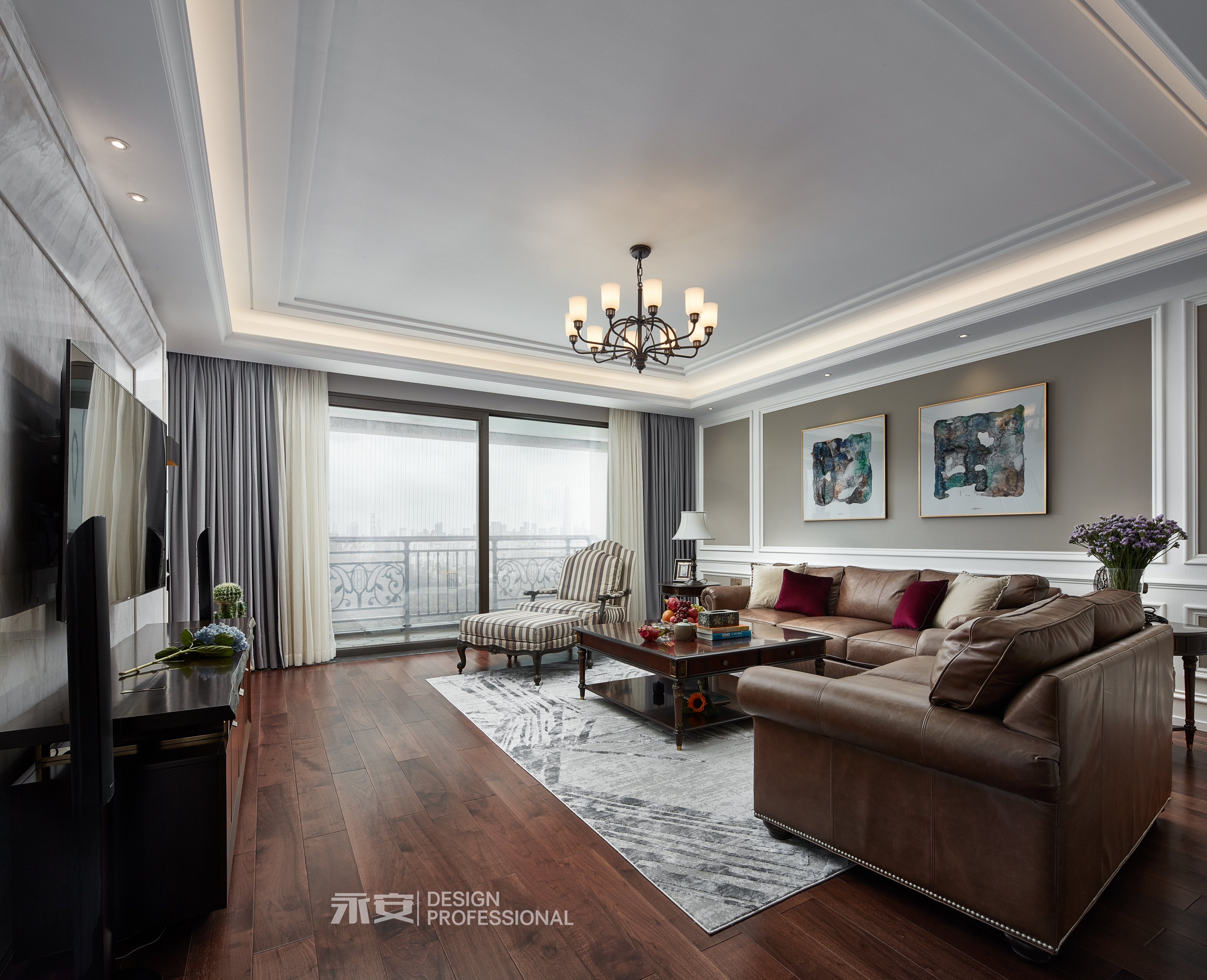 客厅窗帘装修效果图经典美式美式客厅吊灯图片美式客厅设计图片赏析