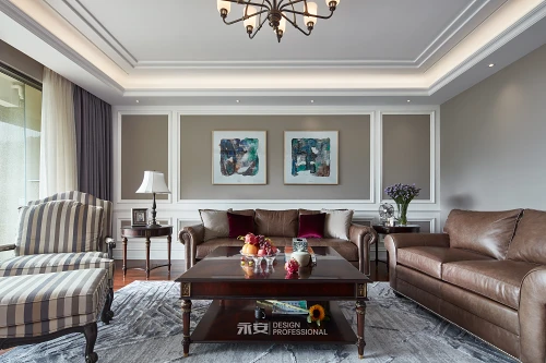 经典美式客厅沙发图片装修图大全