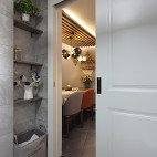 现代二居小户型卫浴隔板设计