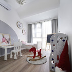 “圣诞味”的家现代儿童房设计