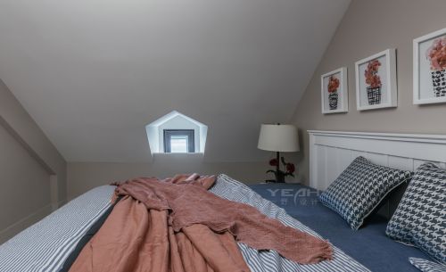 美式140㎡复式卧室2023装饰效果图片
