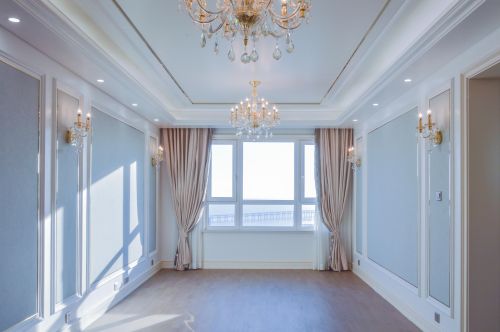 客厅装修效果图简洁60平法式小户型客厅美图60m²以下一居欧式豪华家装装修案例效果图