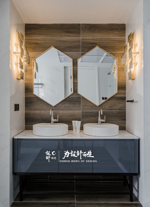 卫生间洗漱台装修效果图简洁556平现代别墅卫生间装饰
