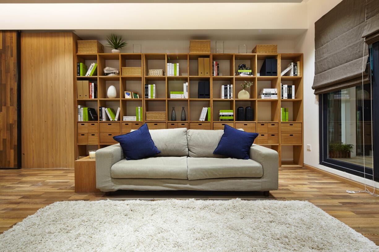 客厅木地板装修效果图华丽94平日式三居客厅装修案例日式客厅设计图片赏析