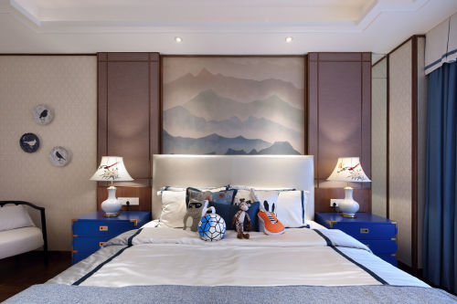 卧室床头柜2装修效果图华丽349平中式样板间设计图