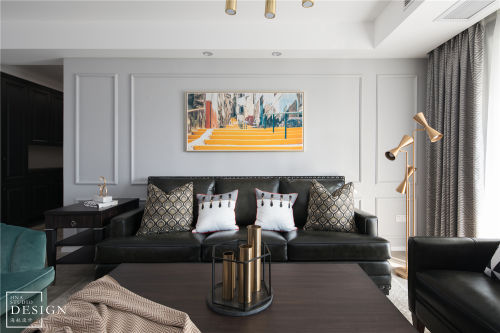 客厅沙发装修效果图时尚美式客厅装饰画设计