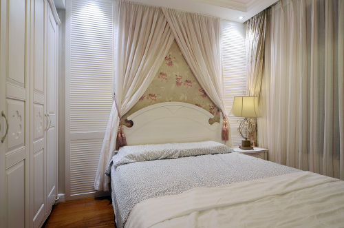 卧室窗帘装修效果图简洁112平现代三居儿童房装修