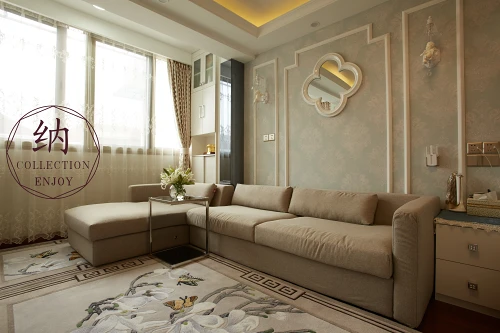 浪漫50平欧式小户型客厅案例图装修图大全