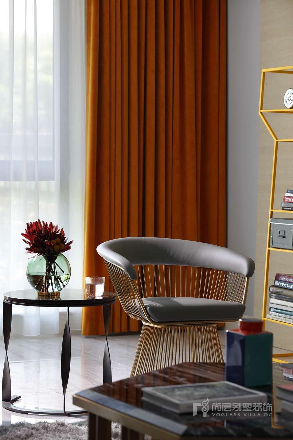 客厅窗帘2装修效果图美式风格混搭装修实景案例混搭客厅设计图片赏析
