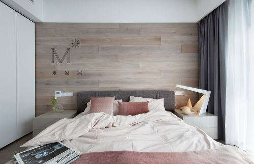 卧室床装修效果图典雅88平现代二居案例图