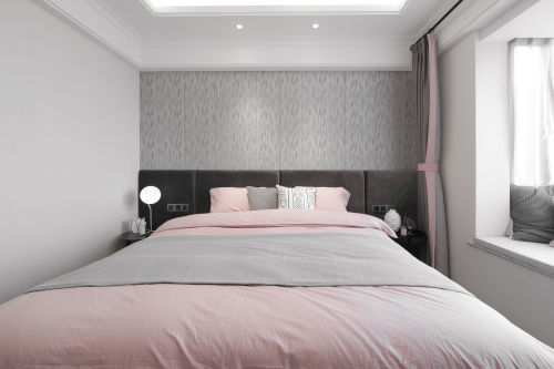 卧室床装修效果图时髦精装现代主卧设计图