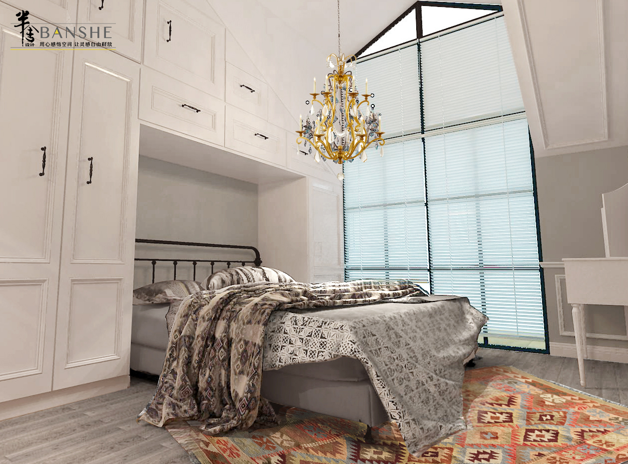 卧室床2装修效果图优美32平北欧小户型卧室装饰美北欧风卧室设计图片赏析