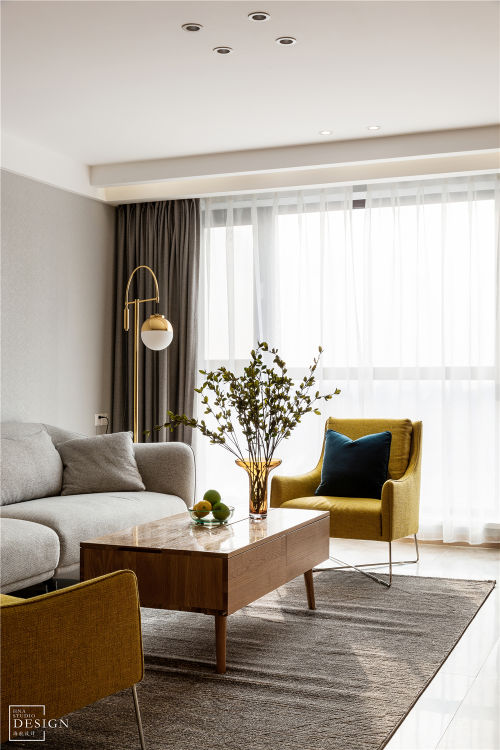 北欧风吧台设计，享受型住宅里的生活意趣客厅沙发北欧极简客厅设计图片赏析
