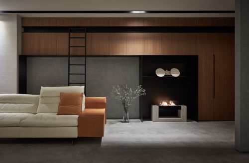 客厅沙发装修效果图优美71平现代复式客厅效果图欣
