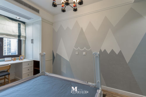 卧室装修效果图精致93平美式四居儿童房实拍图