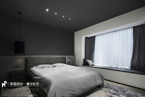卧室床2装修效果图悠雅102平现代三居卧室装潢图