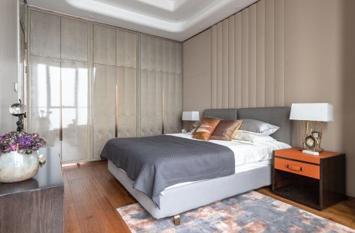 卧室床2装修效果图温馨89平现代二居卧室设计图