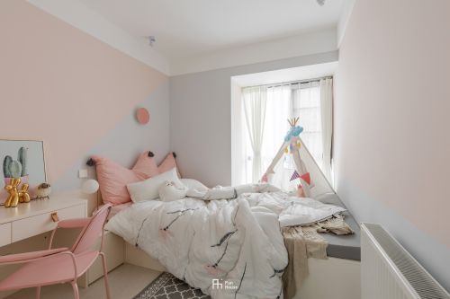 卧室1装修效果图深色系混搭风儿童房设计图片