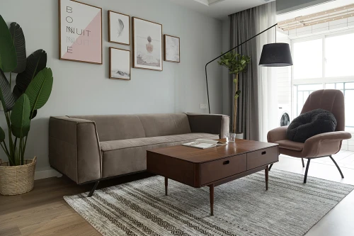 典雅89平北欧三居客厅设计美图装修图大全