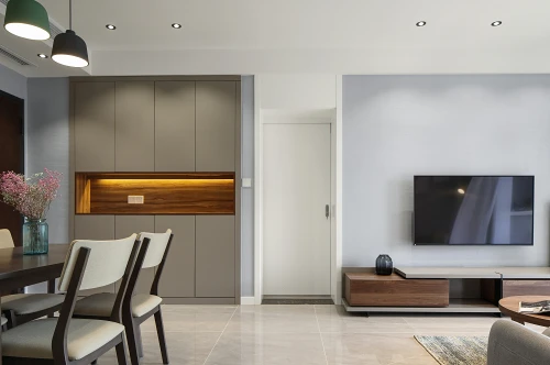 典雅105平北欧三居客厅设计效果图装修图大全