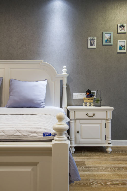 卧室床头柜装修效果图独墅苑美式卧室床头柜设计