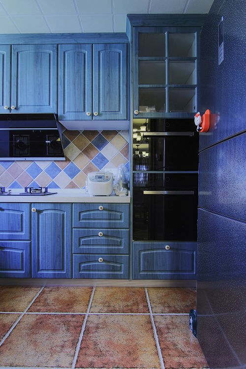 美式30㎡四居厨房装修设计图
