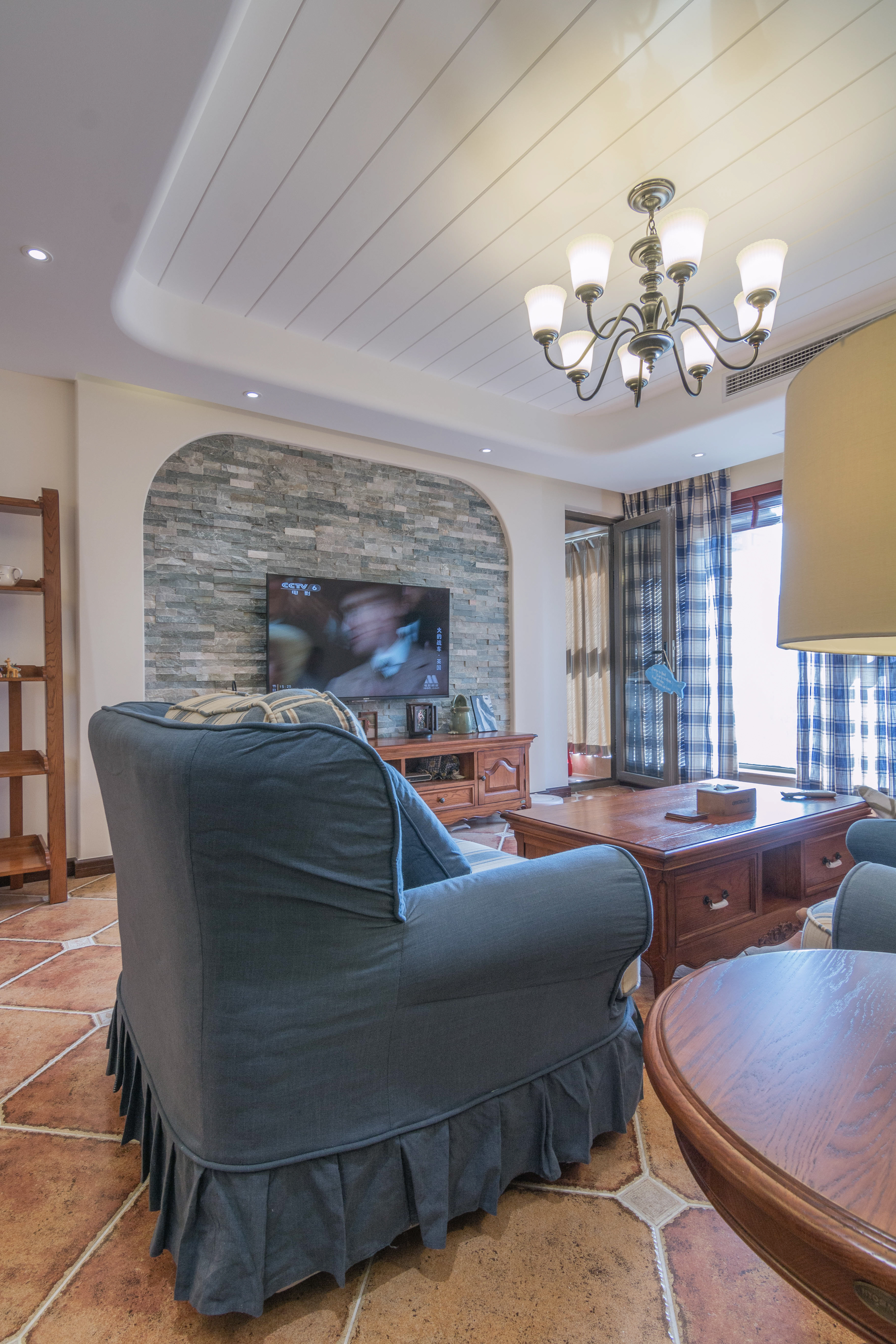 客厅沙发1装修效果图轻奢122平美式四居客厅装饰美美式客厅设计图片赏析