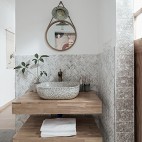 89m²北欧日式卫浴洗手台设计