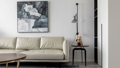 客厅沙发装修效果图优美144平北欧四居客厅装饰图