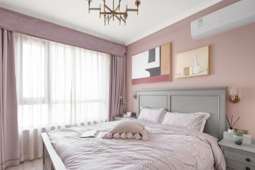 卧室窗帘装修效果图典雅63平现代二居卧室装饰美图