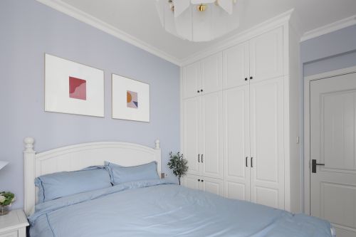 卧室衣柜2装修效果图优雅77平现代二居卧室图片大全