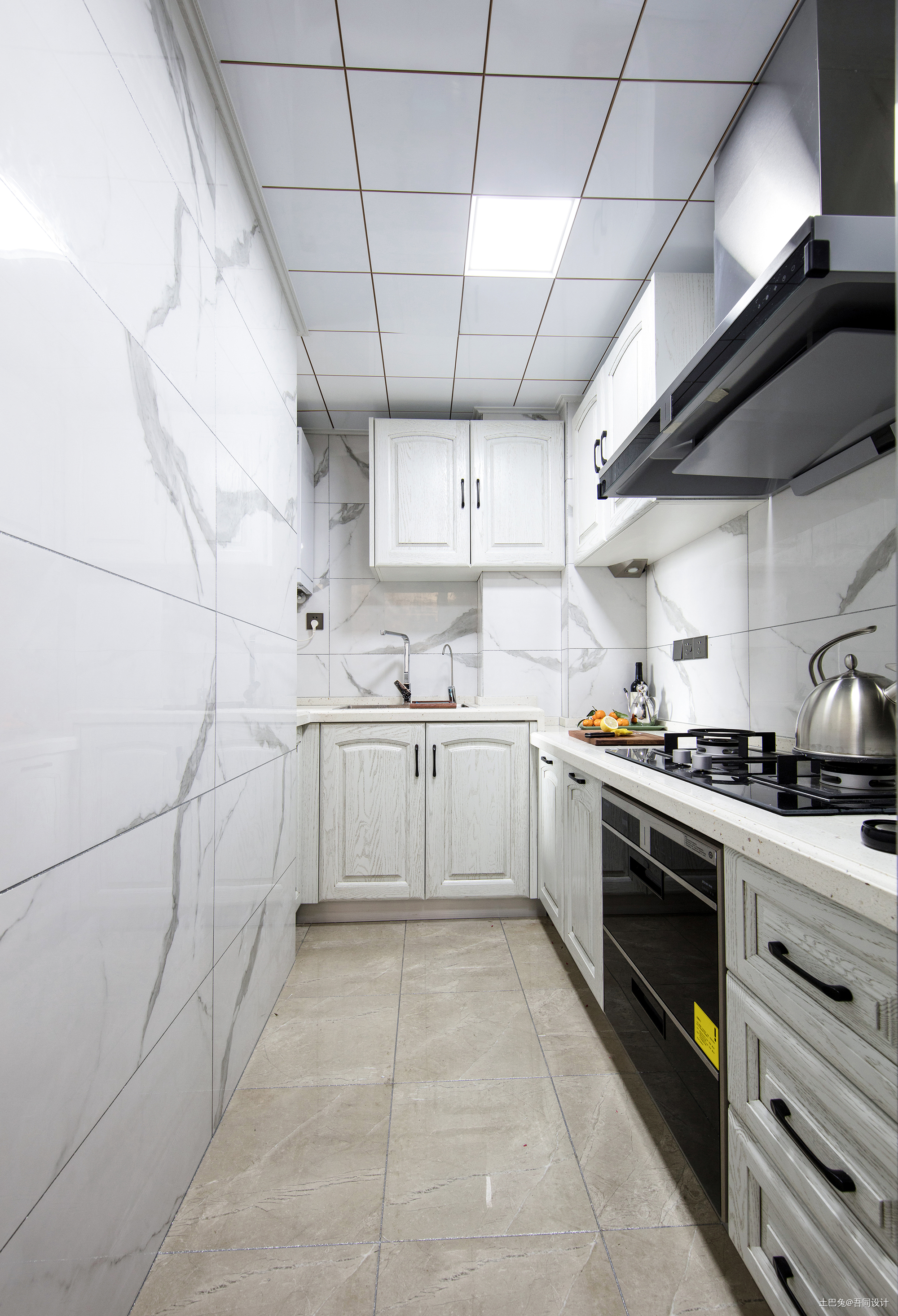 华丽56平美式二居厨房装修图美式厨房设计图片赏析