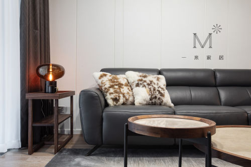 优美145平现代二居装修效果图客厅沙发121-150m²二居现代简约家装装修案例效果图