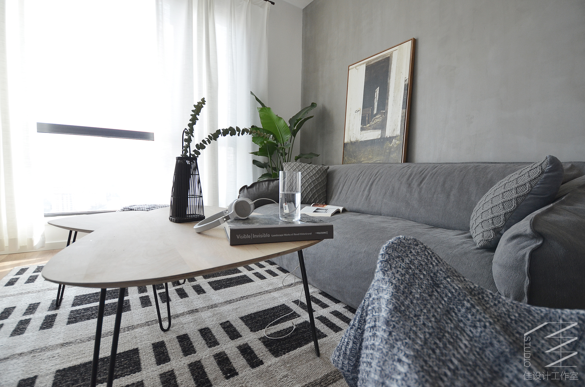 客厅沙发2装修效果图青岛小户型家装设计北欧混搭风混搭客厅设计图片赏析