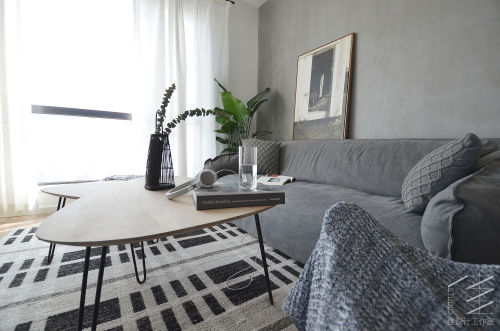 客厅沙发2装修效果图青岛小户型家装设计北欧混搭风