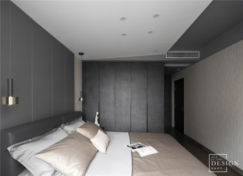 卧室衣柜1装修效果图高品质现代次卧卧室实景图片