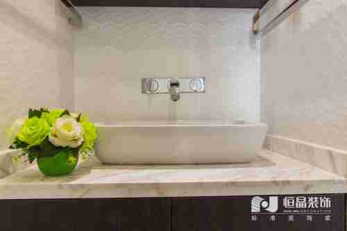 卫生间洗漱台2装修效果图典雅129平现代三居卫生间装饰
