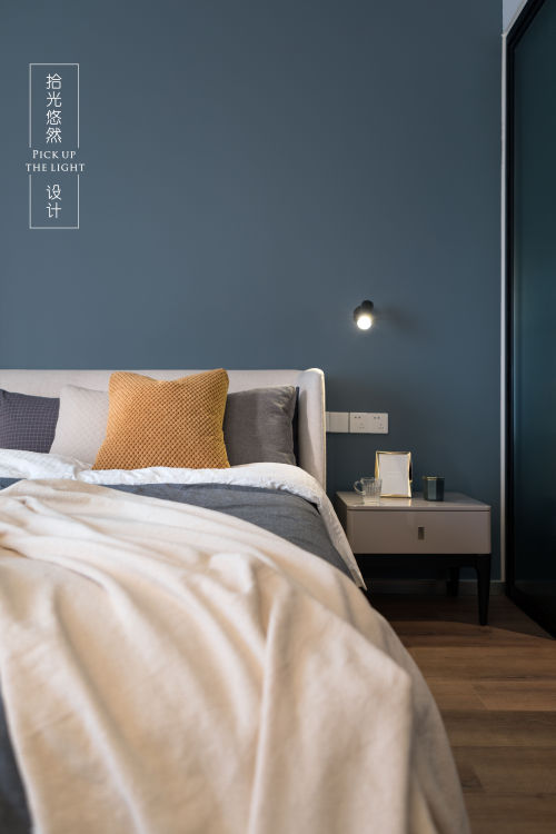 现代简约135㎡三居卧室装饰效果图片
