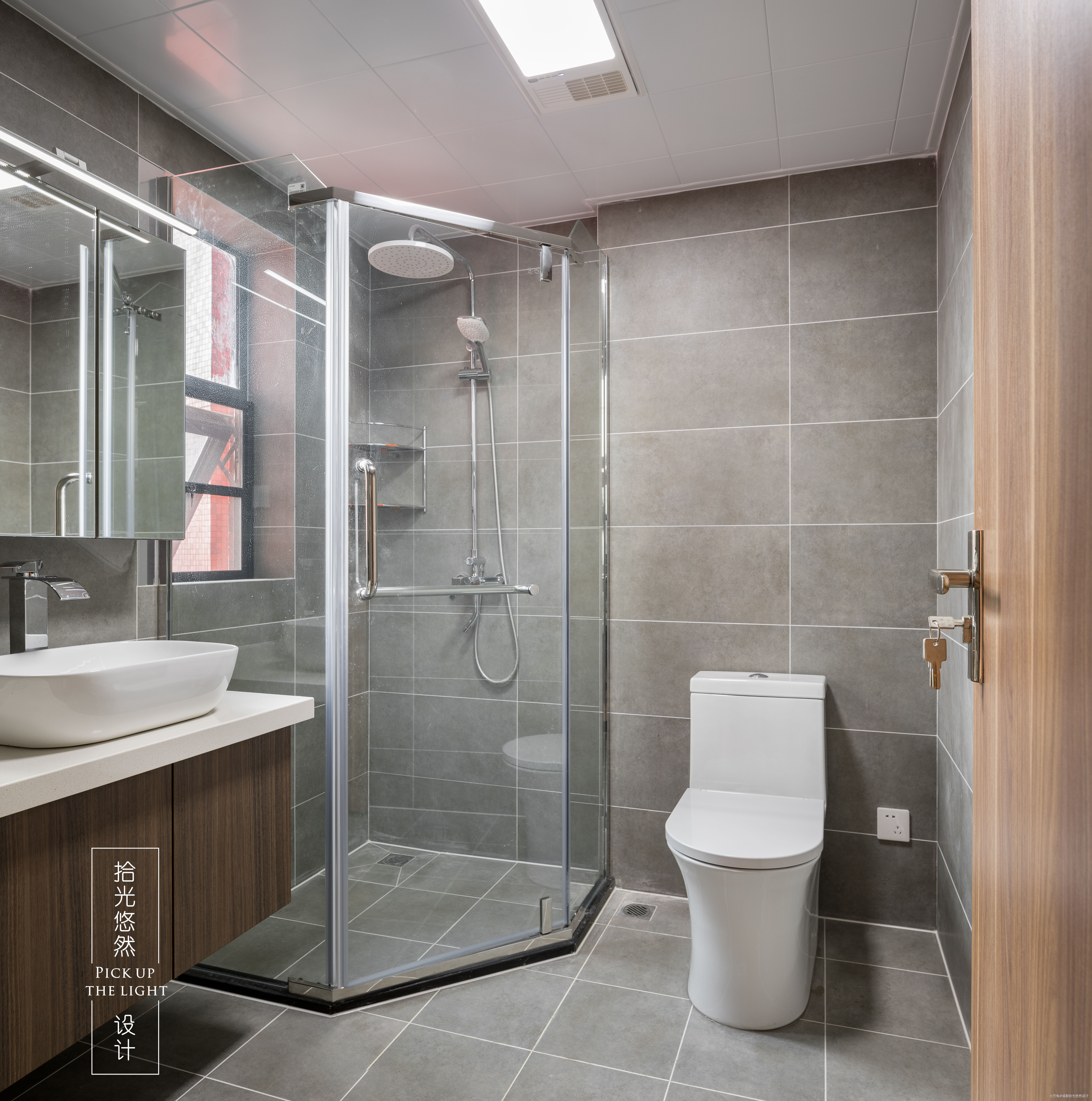 「留白」现代卫浴实景图片现代简约卫生间设计图片赏析