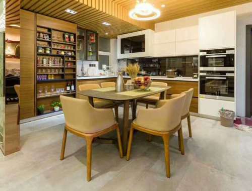 厨房装修效果图大冶一品人家新中式家装设计101-120m²二居新中式家装装修案例效果图