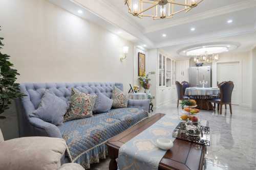 客厅沙发1装修效果图牡丹公寓90㎡小美风格