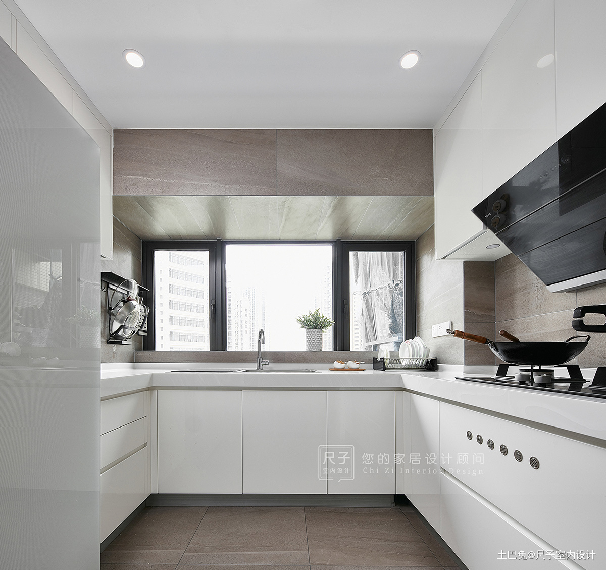 现代风小复式厨房设计图现代简约厨房设计图片赏析