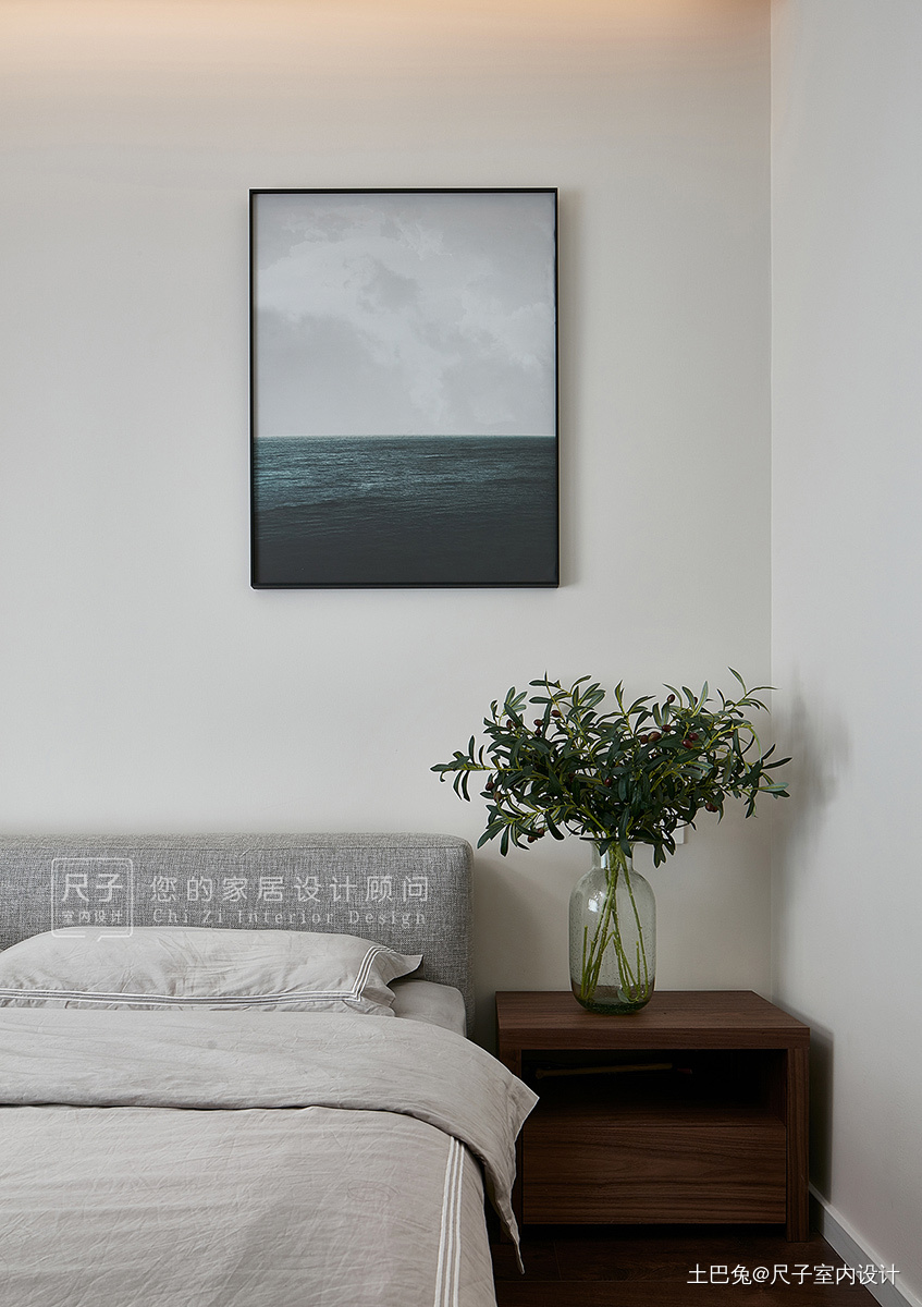 现代风小复式卧室装饰画图现代简约卧室设计图片赏析