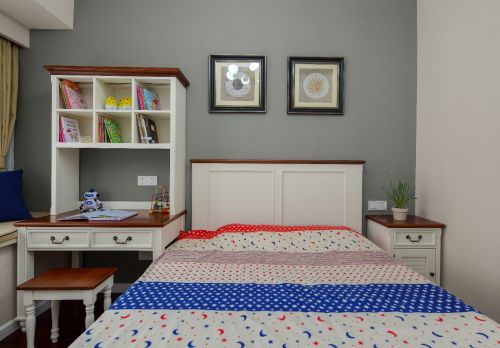 卧室装修效果图简单美式风女儿房设计