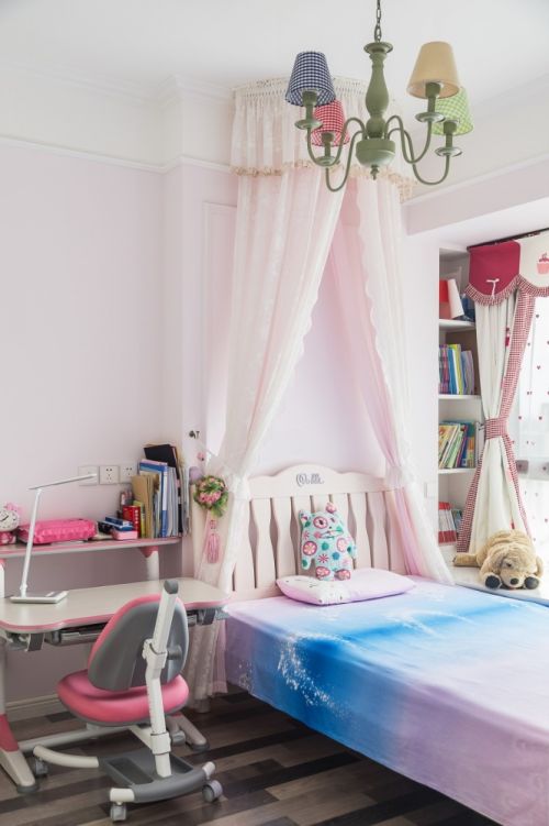 卧室窗帘装修效果图浓情美式儿童房设计图