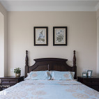 简致美式卧室装饰画图片