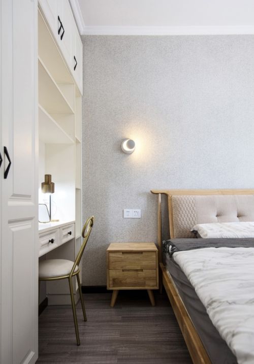 三居北欧风89㎡卧室装饰效果图片