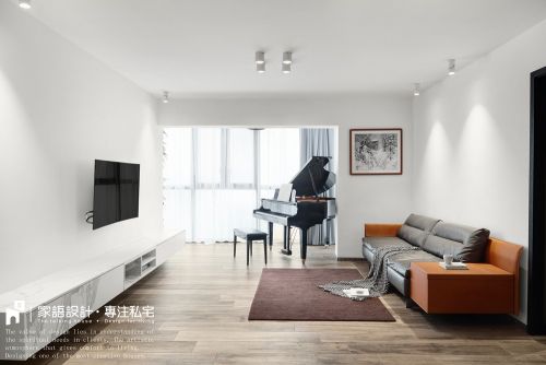 客厅沙发装修效果图雅舍现代客厅实景图片