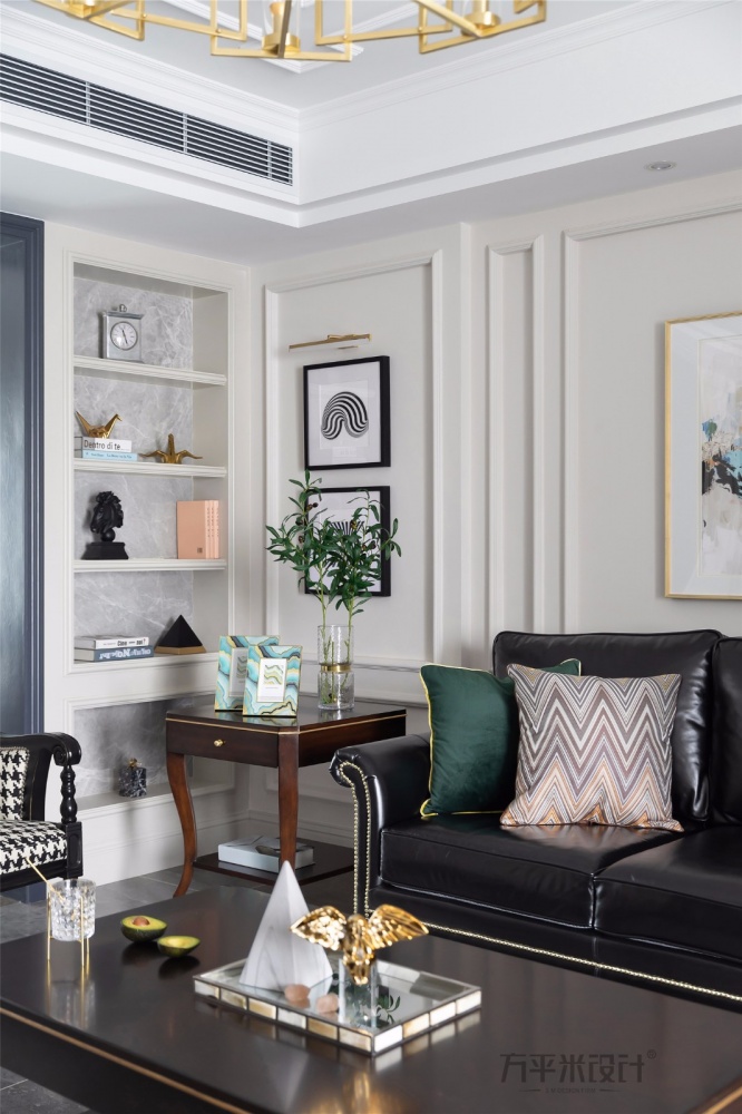 客厅沙发装修效果图MissCoco美式客厅储物架美式客厅设计图片赏析